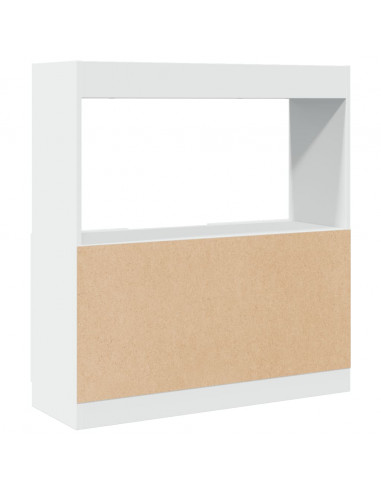 Credenza Bianca 92x33x100 cm in Legno Multistrato