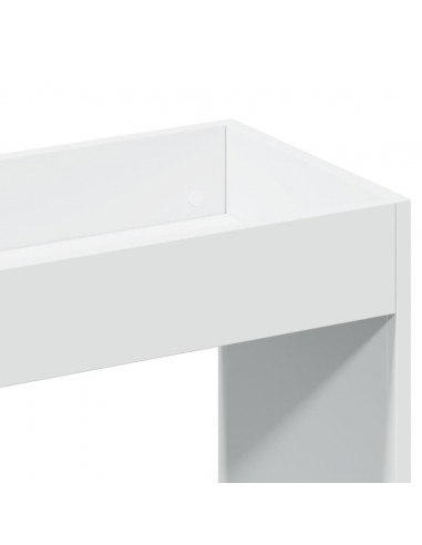 Credenza Bianca 92x33x100 cm in Legno Multistrato