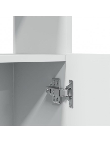 Credenza Bianca 92x33x100 cm in Legno Multistrato