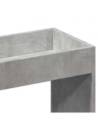 Credenza Grigio Cemento 92x33x100 cm in Legno Multistrato
