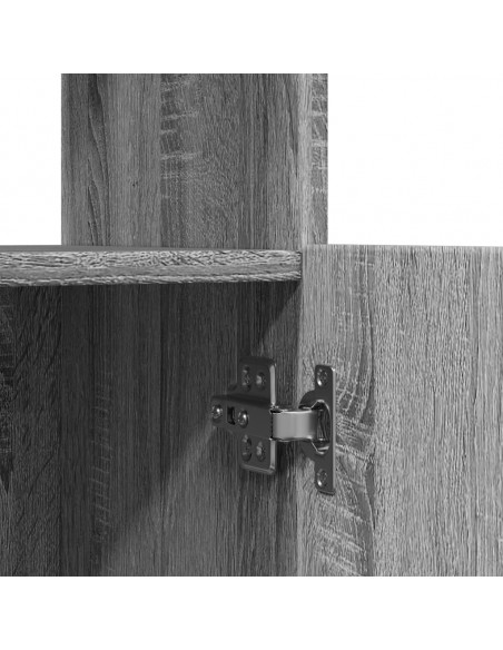 Credenza Grigio Sonoma 92x33x100 cm in Legno Multistrato