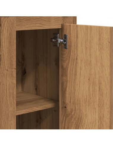 Credenza Rovere Artigianale 36x35,5x103,5 cm Legno Multistrato