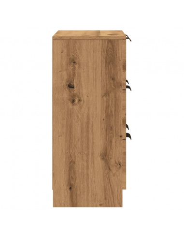 Credenza Rovere Artigianale 60x30x70 cm in Legno Multistrato