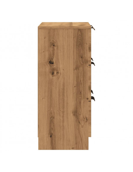 Credenza Rovere Artigianale 60x30x70 cm in Legno Multistrato