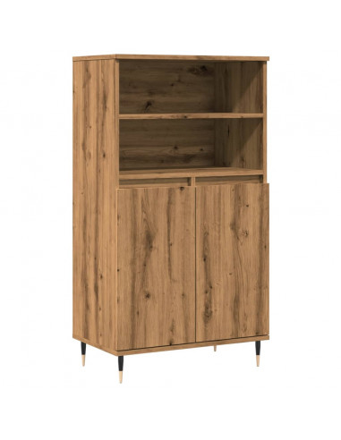 Credenza Rovere Artigianale 60x36x110 cm in Legno Multistrato