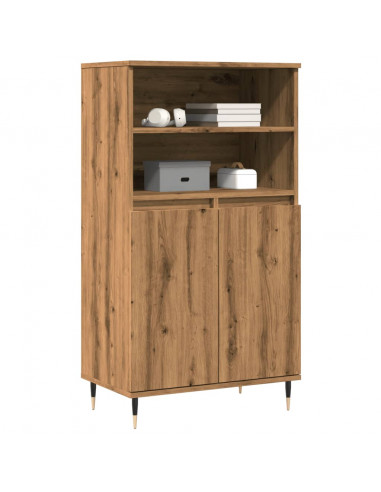 Credenza Rovere Artigianale 60x36x110 cm in Legno Multistrato