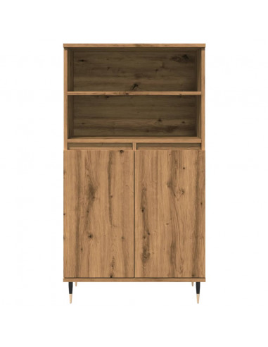Credenza Rovere Artigianale 60x36x110 cm in Legno Multistrato