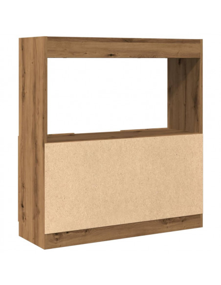 Credenza Rovere Artigianale 92x33x100 cm in Legno Multistrato