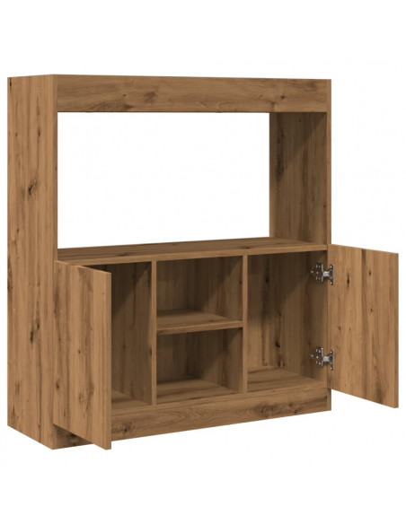 Credenza Rovere Artigianale 92x33x100 cm in Legno Multistrato