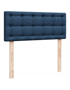 Giroletto a Molle con Materasso Blu 120x190 cm in Tessuto 2