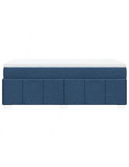 Giroletto a Molle con Materasso Blu 80x200 cm inTessuto