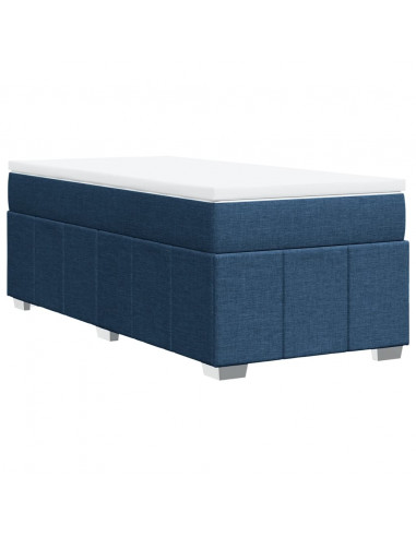 Giroletto a Molle con Materasso Blu 80x200 cm inTessuto