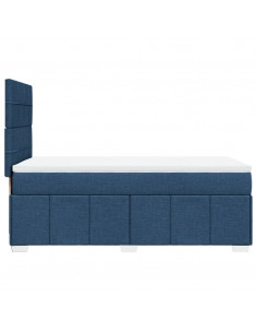 Giroletto a Molle con Materasso Blu 90x190 cm in Tessuto 2