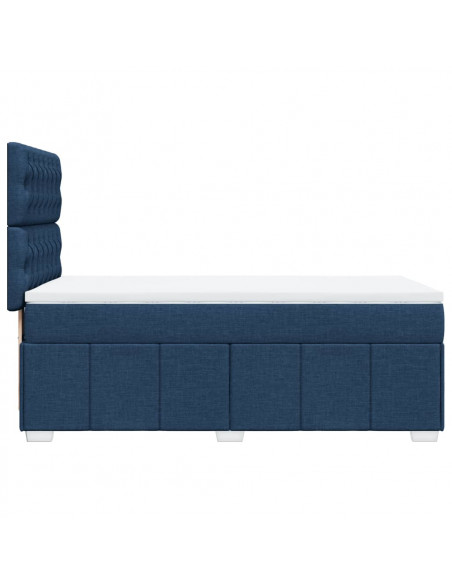 Giroletto a Molle con Materasso Blu 90x200 cm inTessuto