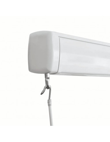 Tenda a Cassonetto Manuale 350x250 cm Blu e Bianca