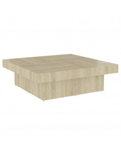 Tavolino da Salotto Rovere Sonoma 90x90x28 cm Legno Multistrato