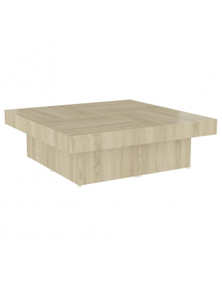 Tavolino da Salotto Rovere Sonoma 90x90x28 cm Legno Multistrato