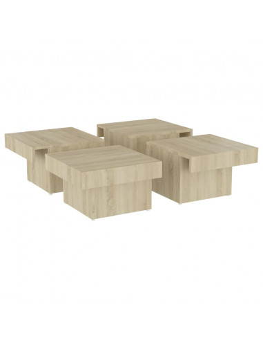 Tavolino da Salotto Rovere Sonoma 90x90x28 cm Legno Multistrato