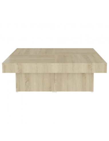 Tavolino da Salotto Rovere Sonoma 90x90x28 cm Legno Multistrato