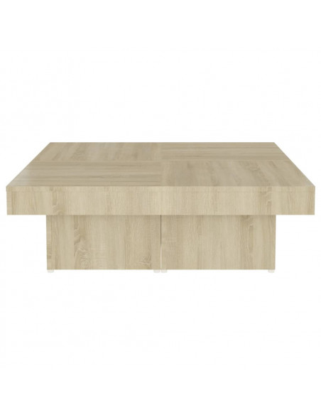 Tavolino da Salotto Rovere Sonoma 90x90x28 cm Legno Multistrato
