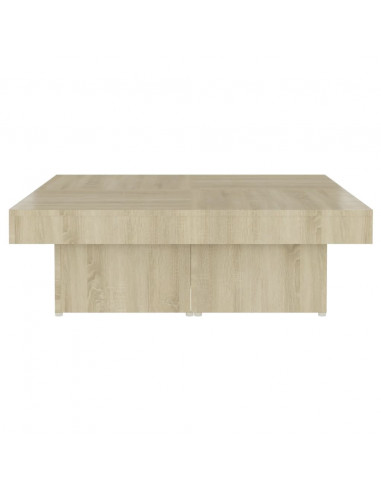 Tavolino da Salotto Rovere Sonoma 90x90x28 cm Legno Multistrato