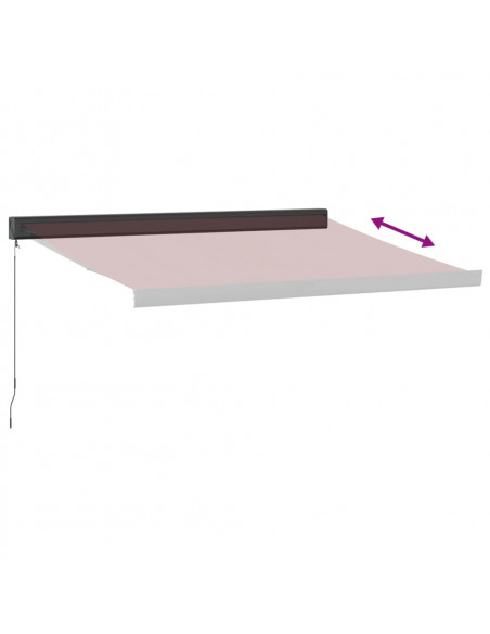 Tenda da Sole Retrattile Manuale Bordò 350x250 cm
