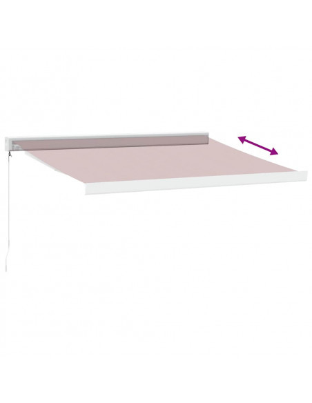 Tenda da Sole Retrattile Manuale Bordò 300x250 cm