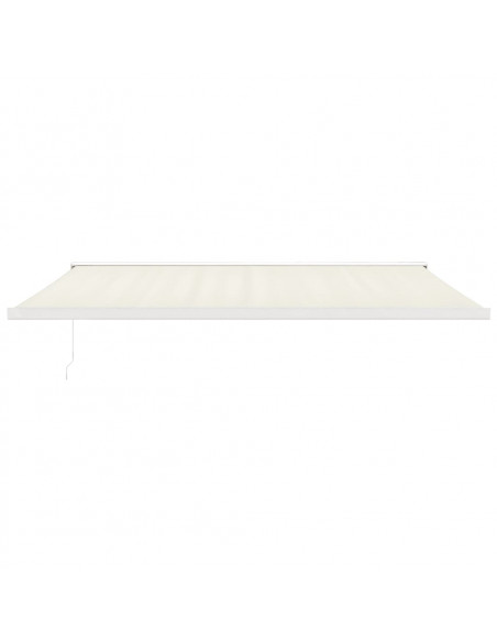 Tenda da Sole Retrattile Crema 5x3 m in Tessuto e Alluminio
