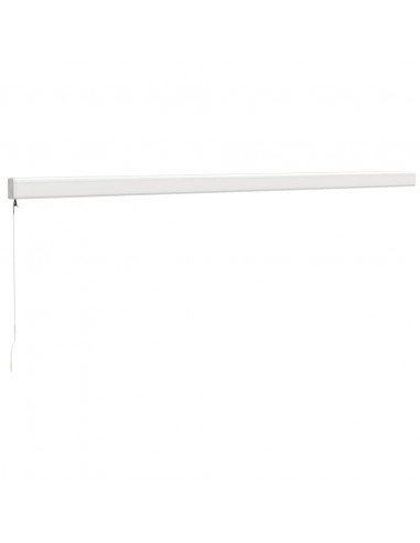 Tenda da Sole Retrattile Crema 5x3 m in Tessuto e Alluminio