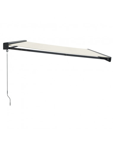 | Tenda retrattile | Blu e Bianco con Struttura Bianca 4,5 × 3 m