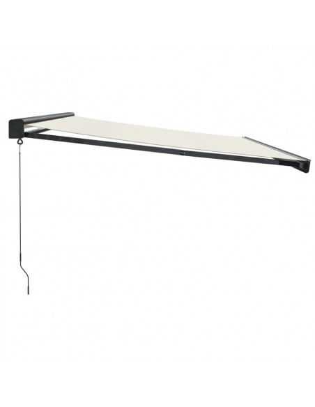 | Tenda retrattile | Blu e Bianco con Struttura Bianca 4,5 × 3 m