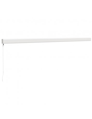 Tenda da Sole Retrattile Blu e Bianca 5x3 m Tessuto e Alluminio