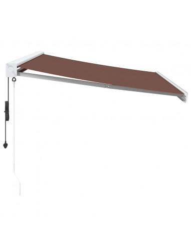 Tenda da Sole Retrattile Automatica Marrone 350x250 cm