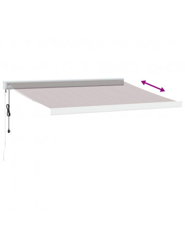 Tenda da Sole Retrattile Automatica Marrone 350x250 cm