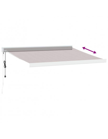 Tenda da Sole Retrattile Automatica Marrone 350x250 cm