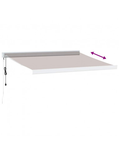 Tenda da Sole Retrattile Automatica Marrone 300x250 cm