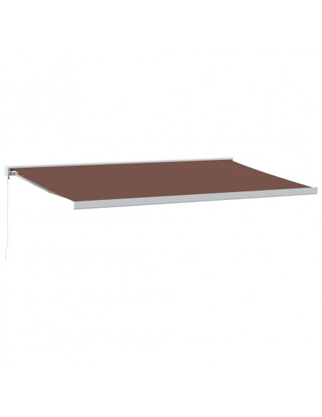 Tenda Sole Retrattile Manuale 500x300 cm Marrone