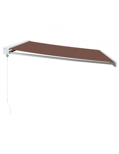 Tenda Sole Retrattile Manuale 500x300 cm Marrone