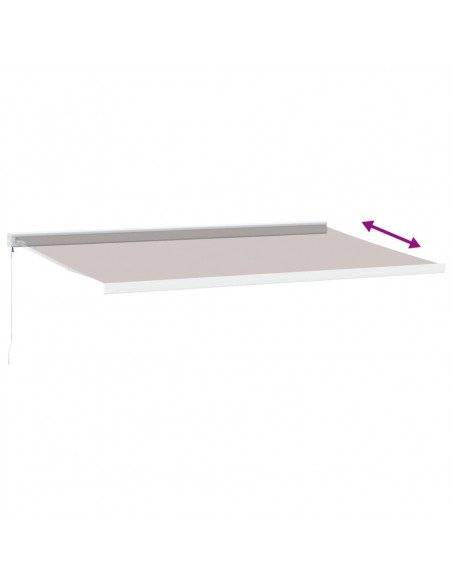 Tenda Sole Retrattile Manuale 500x300 cm Marrone
