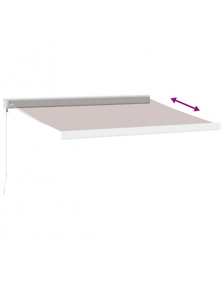 Tenda Sole Retrattile Manuale 350x250 cm Marrone