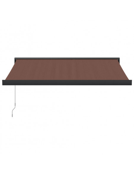 Tenda Sole Retrattile Manuale 350x250 cm Marrone