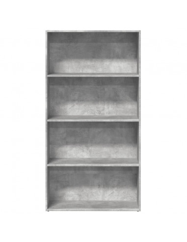 Libreria Grigio Cemento 80x30x152 cm in Legno Multistrato