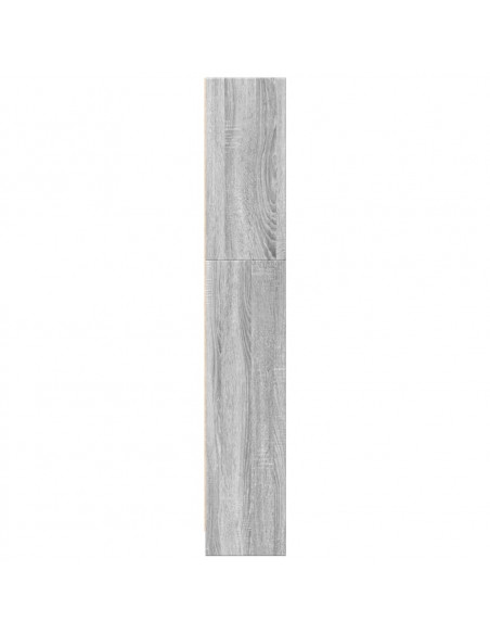 Libreria Grigio Sonoma 40x24x143 cm in Legno Multistrato