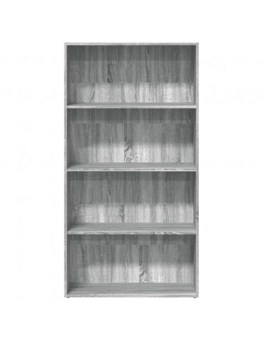 Libreria Grigio Sonoma 80x30x152 cm in Legno Multistrato