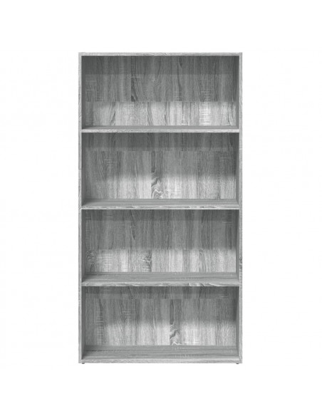 Libreria Grigio Sonoma 80x30x152 cm in Legno Multistrato