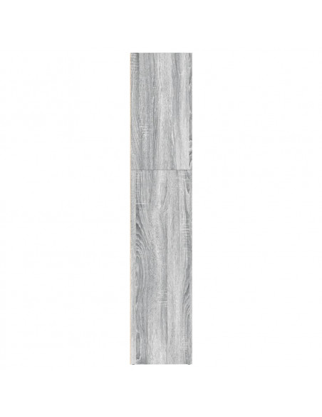 Libreria Grigio Sonoma 80x30x152 cm in Legno Multistrato