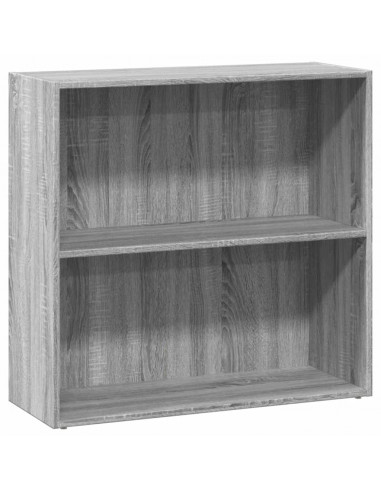 Libreria Grigio Sonoma 80x30x77 cm in Legno Multistrato