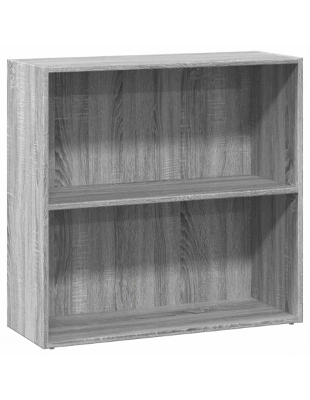 Libreria Grigio Sonoma 80x30x77 cm in Legno Multistrato