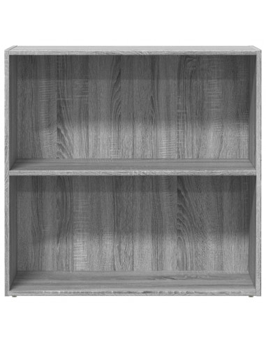 Libreria Grigio Sonoma 80x30x77 cm in Legno Multistrato