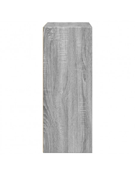 Libreria Grigio Sonoma 80x30x77 cm in Legno Multistrato